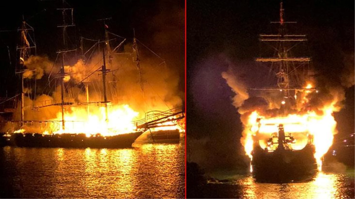 Balıkçı barınağında yangın tehlikesi! Alevlerin içinde kalan 4 tekne kullanılamaz hale geldi