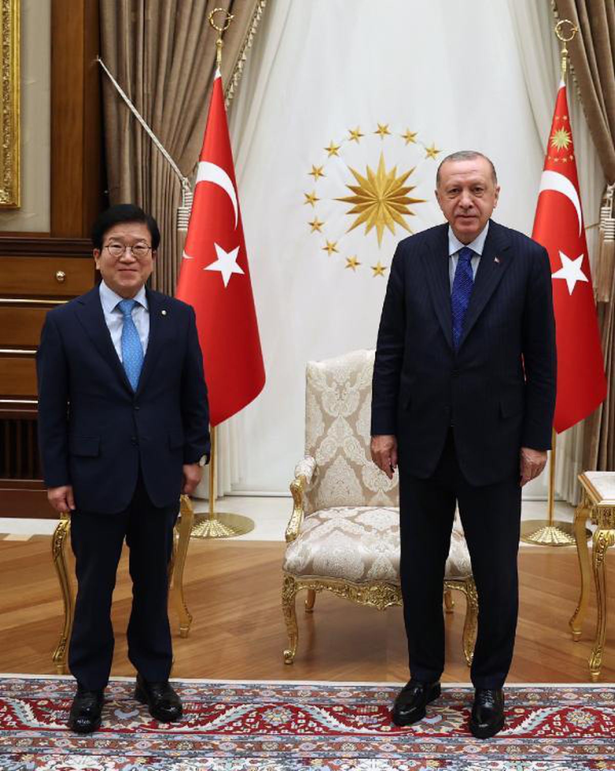 Cumhurbaşkanı Erdoğan, Güney Kore Meclis Başkanı Byeong-seug\'u kabul etti