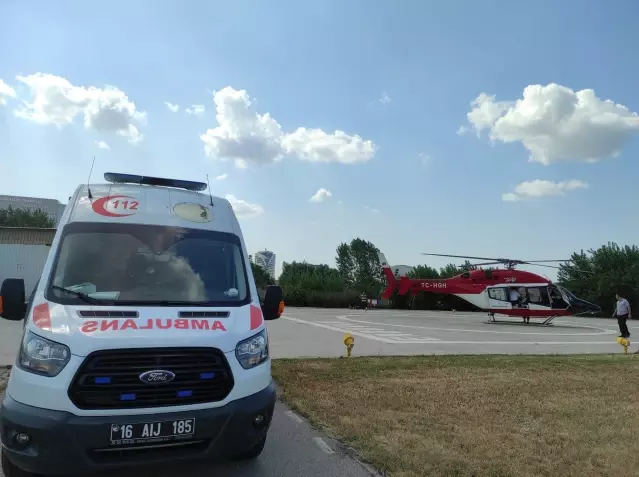 Son dakika haber: Helikopter ambulans 46 yaşındaki hasta için havalandı