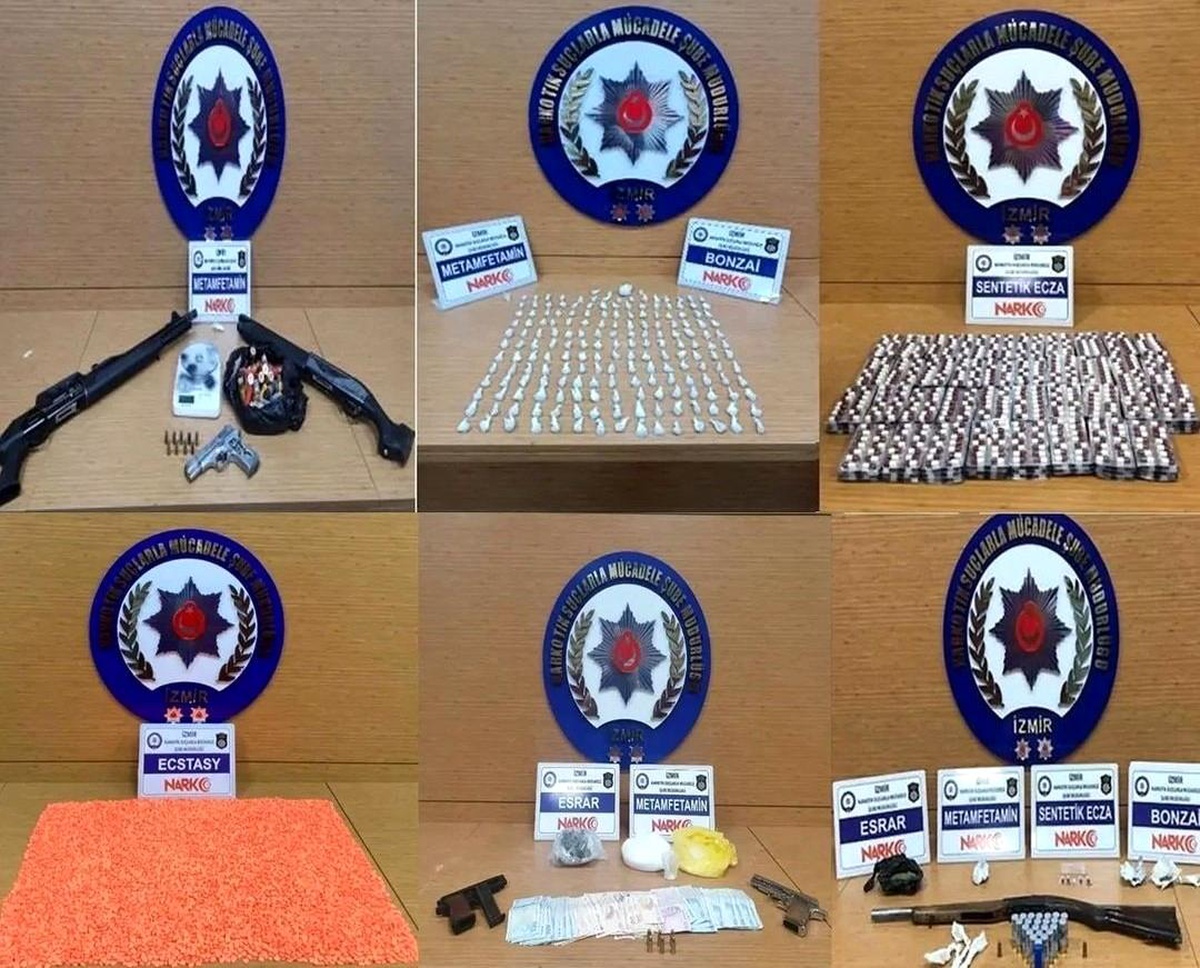 İzmir\'de zehir tacirlerine darbe: 26 tutuklama