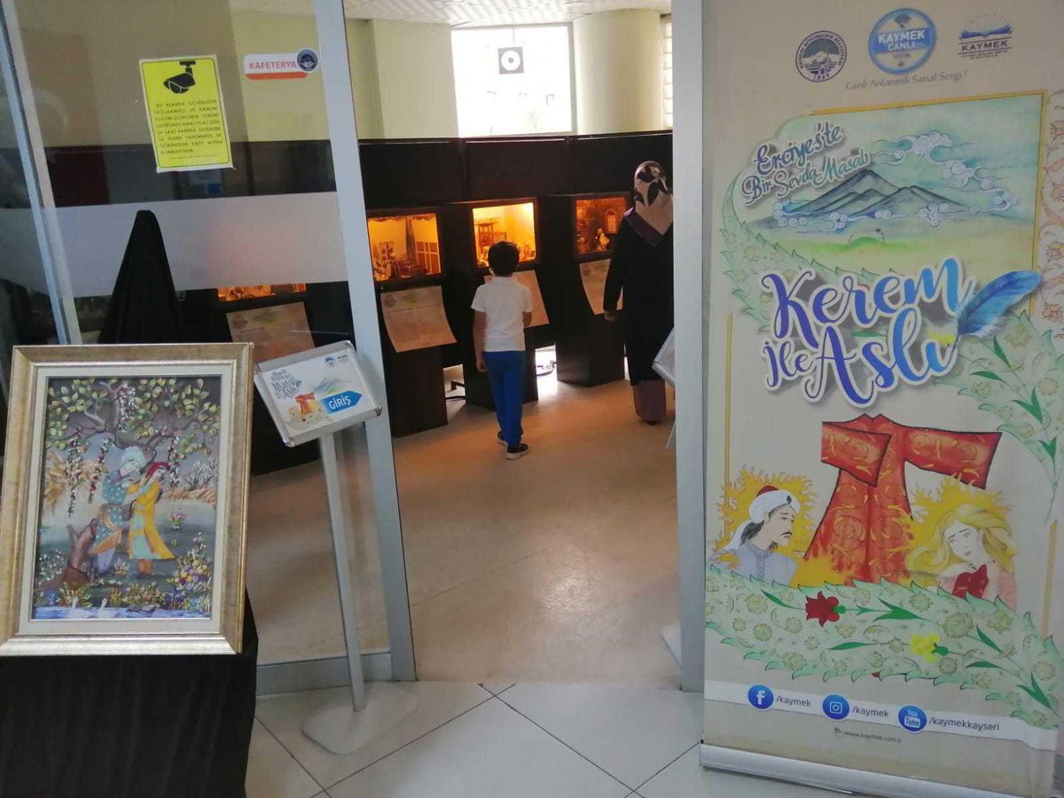 Kayseri\'de "Kerem ile Aslı" sergisi ilçe turunda