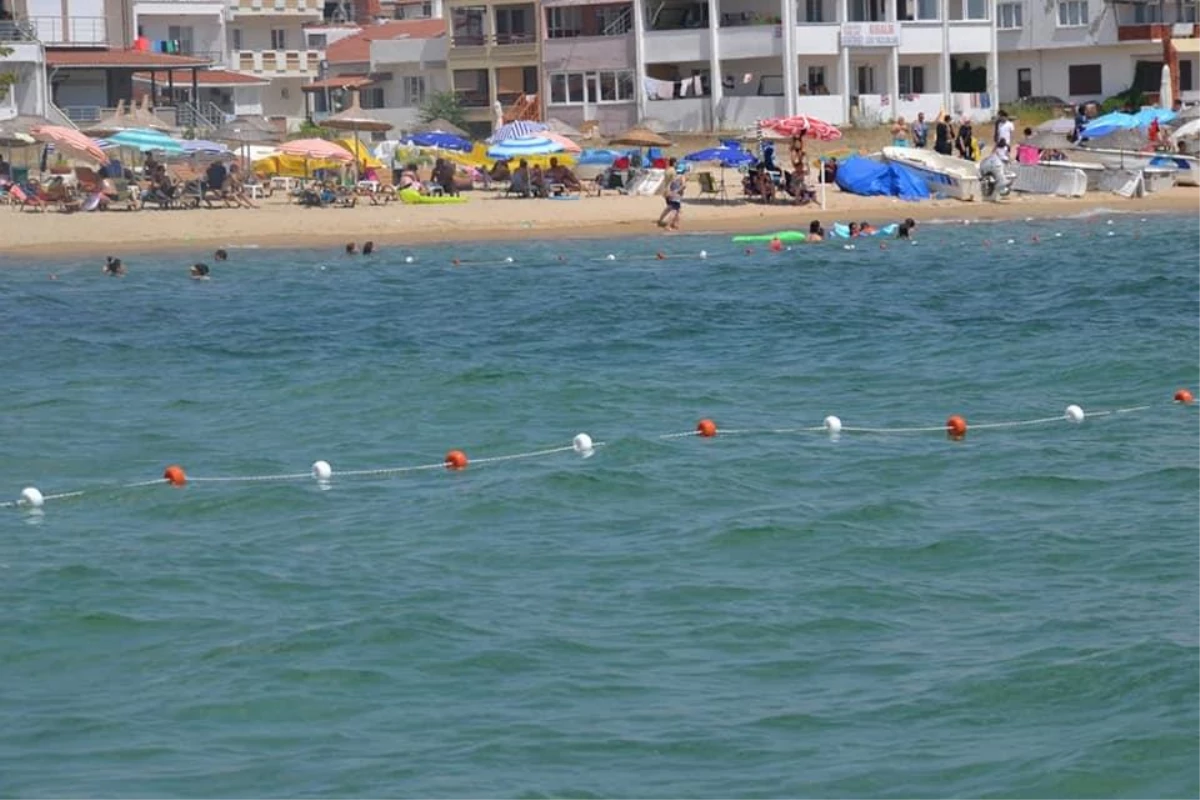 Saros sahillerinde emniyet şamandıralarıyla "güvenli yüzme alanları" oluşturuluyor
