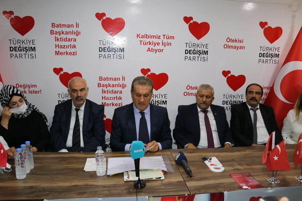 Türkiye Değişim Partisi Genel Başkanı Mustafa Sarıgül, Batman\'da konuştu Açıklaması