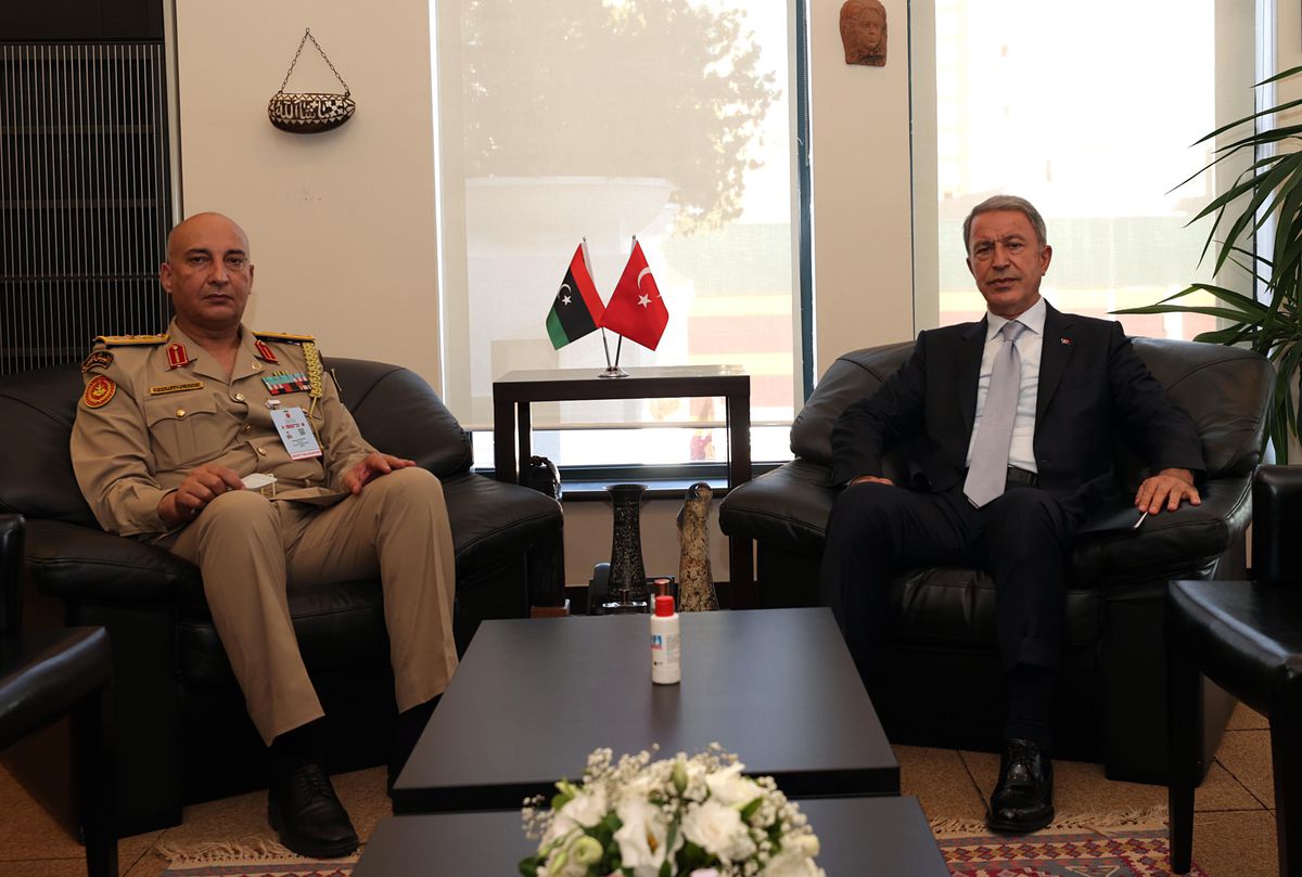 Bakan Akar, Libya Genelkurmay Başkanı Haddad\'ı kabul etti