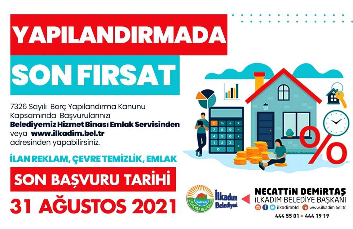 BORÇ YAPILANDIRMADA SON BAŞVURU GÜNÜ 31 AĞUSTOS