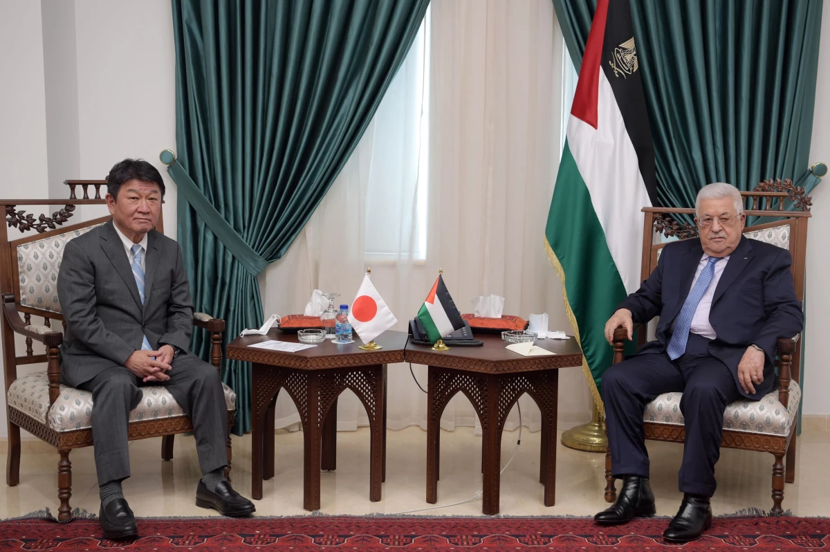 Son dakika haber! Filistin Devlet Başkanı Abbas, Japonya Dışişleri Bakanı\'yla "Filistin\'deki gelişmeleri" görüştü