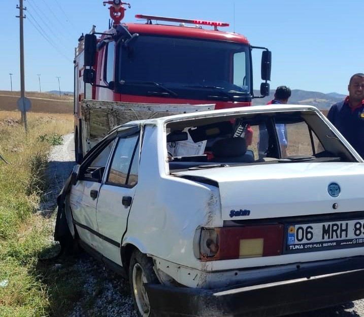 Kontrolden çıkan otomobil takla attı: 2 yaralı