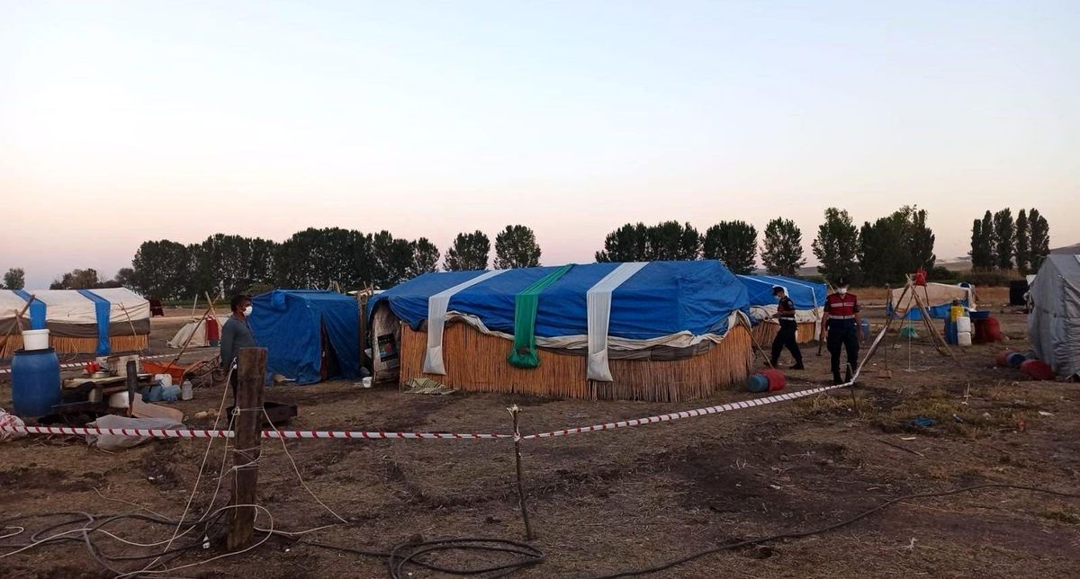 Mevsimlik işçi olarak gelen aile karantinaya alındı