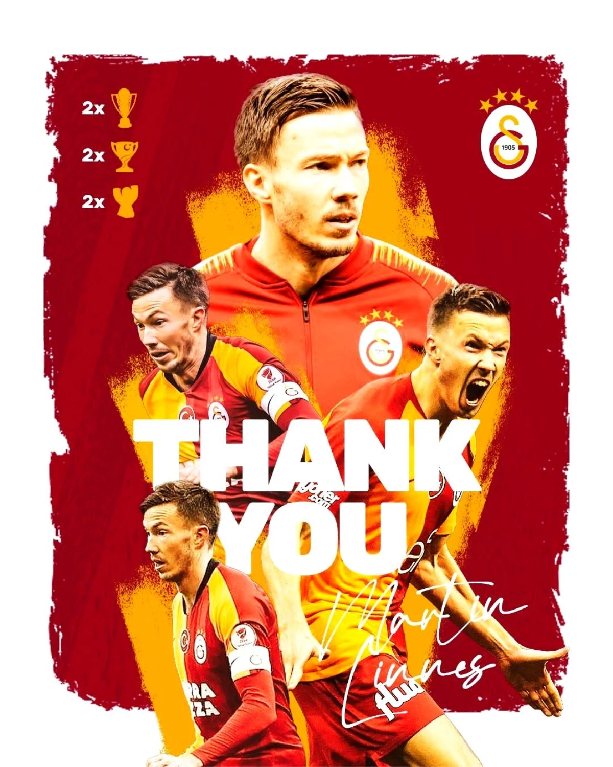 Galatasaray\'dan Martin Linnes\'e teşekkür