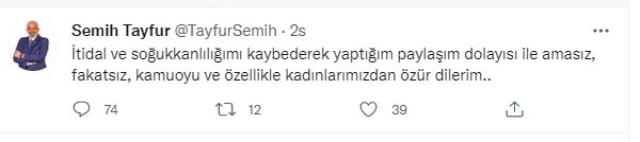 İYİ Partili İlçe Başkanı Semih Tayfur'dan kadın kullanıcıya tepki çeken yanıt: Cevap hakkımı birebir kullanmak isterim