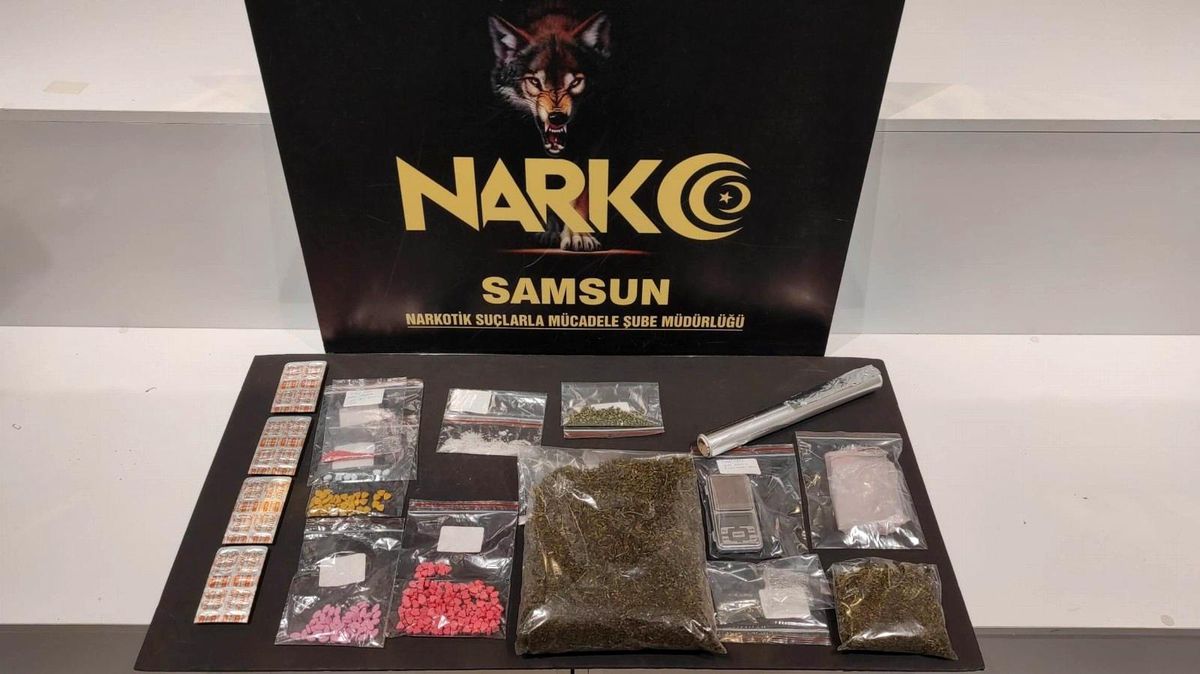 Samsun\'da evinde uyuşturucu ele geçen şahıs gözaltında