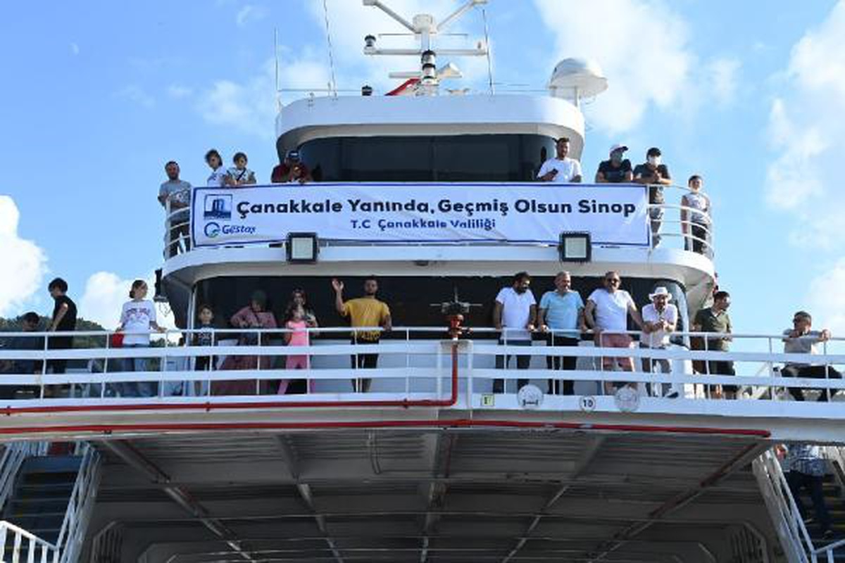Sinop\'tan 3 günde 578 kişiye feribotla tahliye