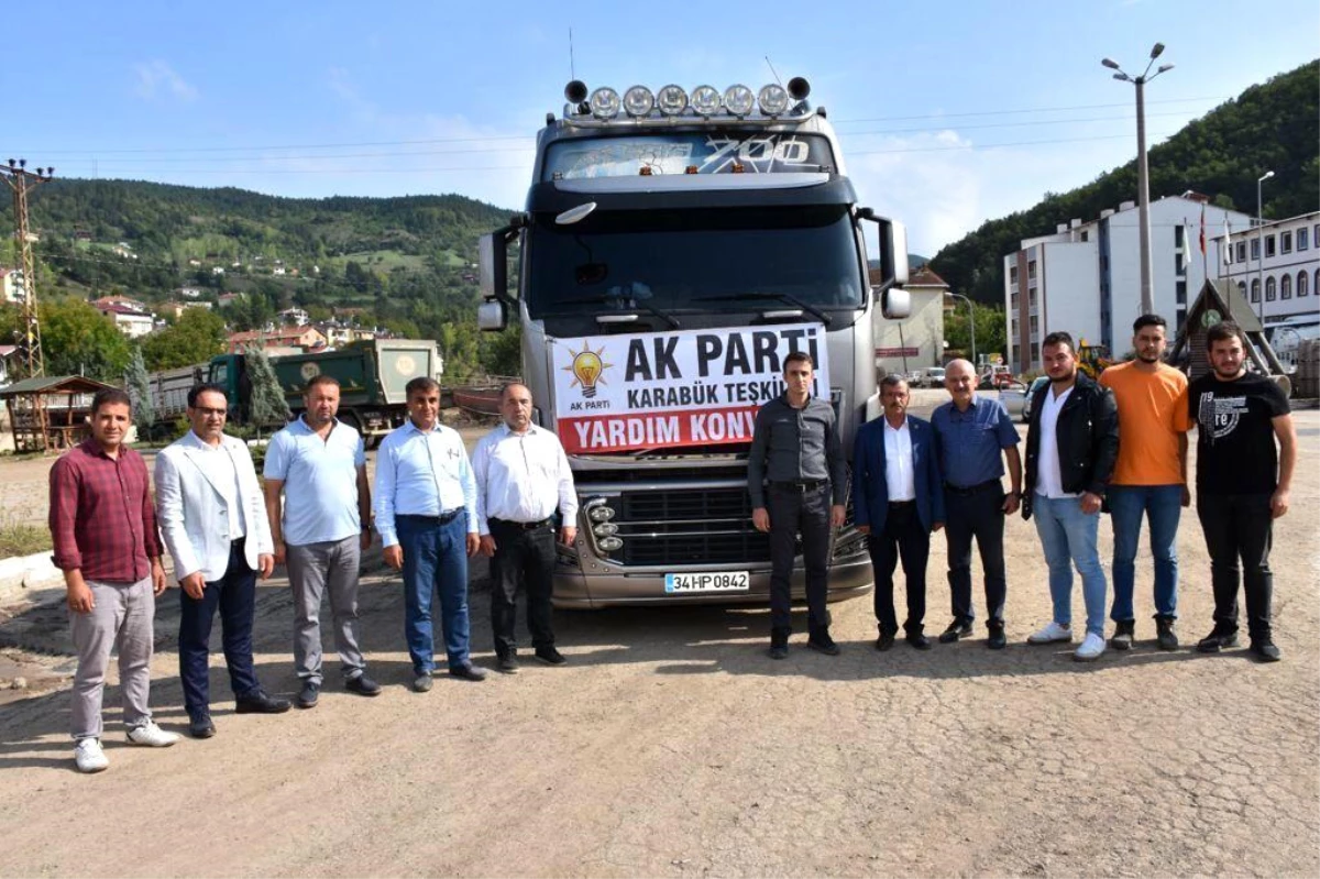 Son dakika haberi! AK Parti Karabük teşkilatından sel bölgesine yardım tırı
