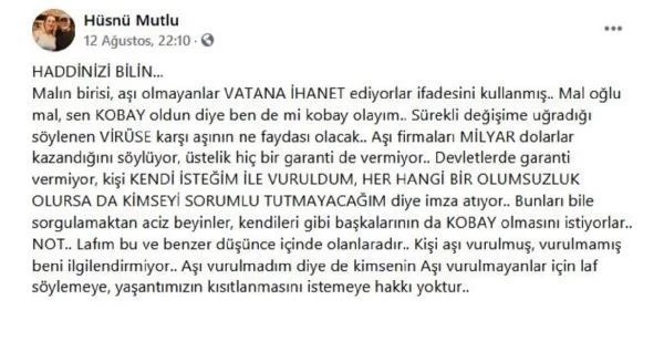 Son dakika! Aşı karşıtı paylaşımlar yapan antrenör koronavirüse yakalandı, yoğun bakımda tedavi görüyor