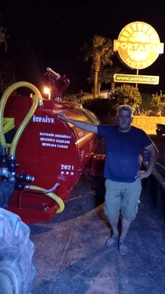 Bayırköy Belediyesi, Köyceğiz'e 4 tonluk su tankeri hibe etti