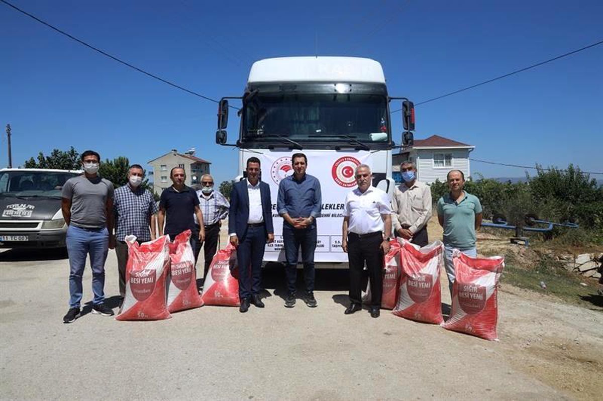 Bilecikli çiftçilerden Milaslı çiftçilere yardım eli