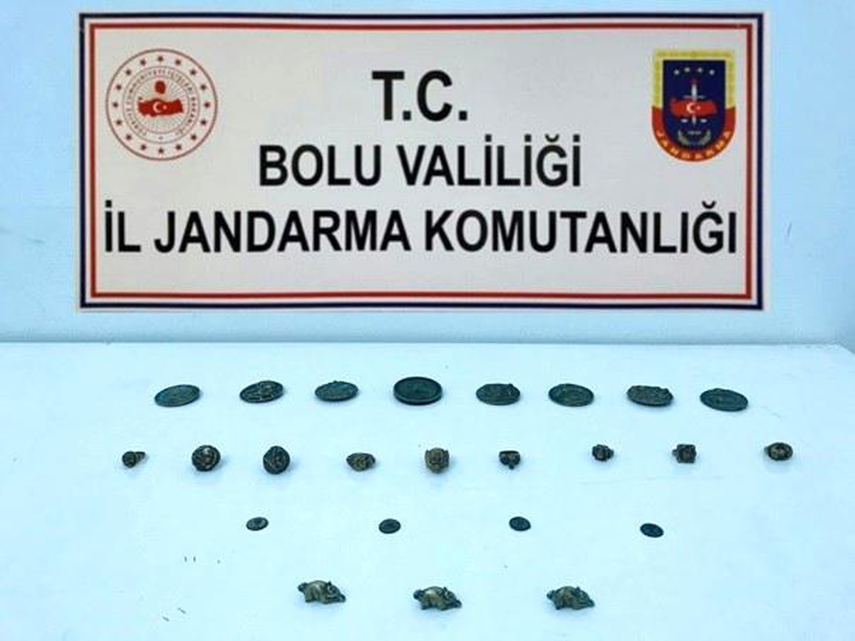 Son dakika haberleri: Bolu\'da, Roma ve Bizans dönemine ait 24 adet tarihi eser yakalandı: 2 gözaltı