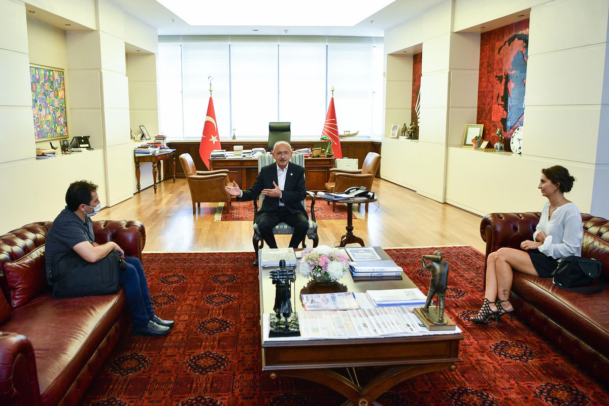 CHP Genel Başkanı Kılıçdaroğlu, Rabia Naz Vatan\'ın babası Şaban Vatan\'ı kabul etti