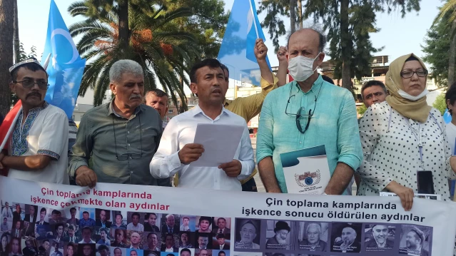 Çin'in Doğu Türkistan politikaları Osmaniye'de protesto edildi