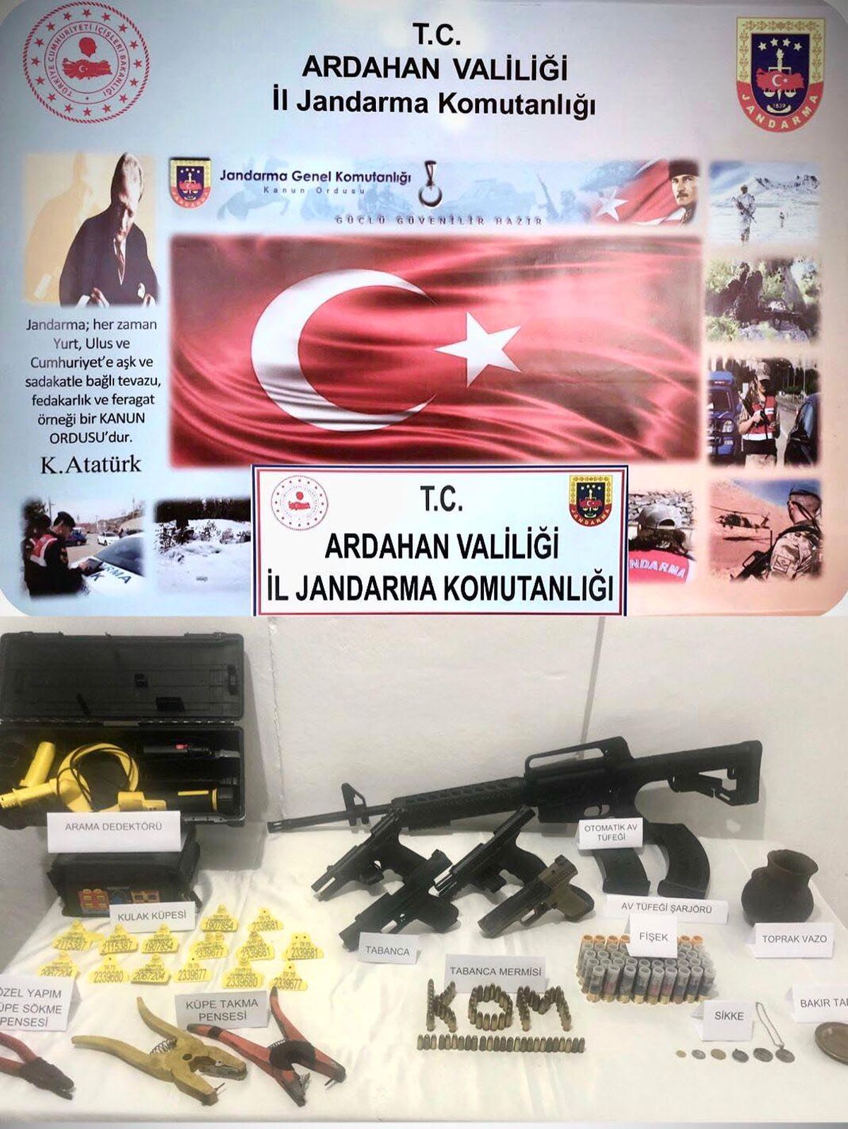 Son dakika haberi... Evden silah ve tarihi eser fışkırdı