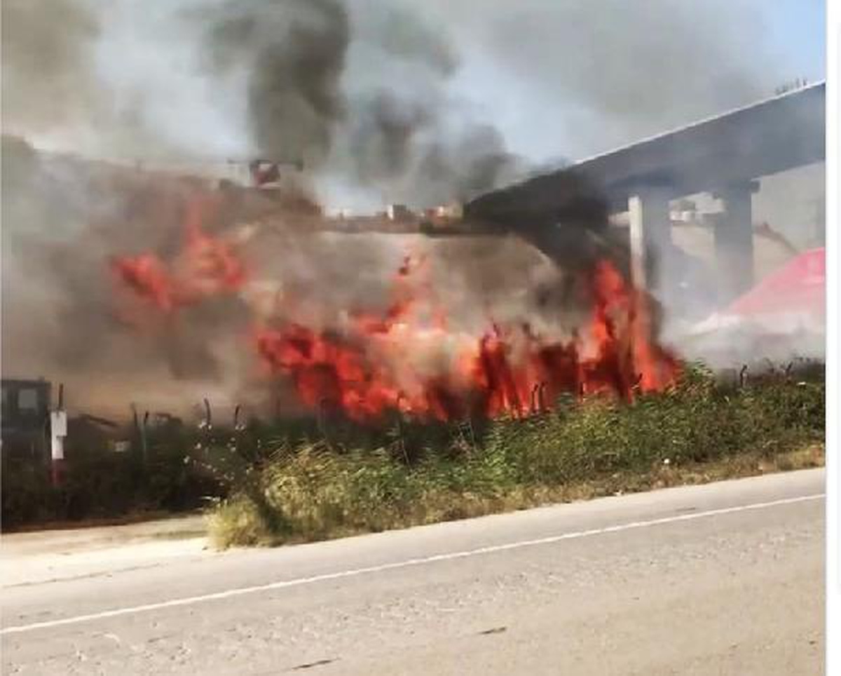 Son dakika... Gelibolu\'da otluk alanda çıkan yangın büyümeden söndürüldü