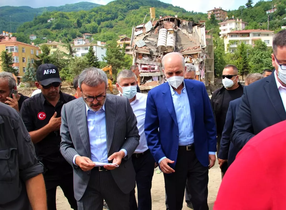 AK Parti heyeti sel felaketi yaşanan Bozkurt\'ta incelemelerde bulundu