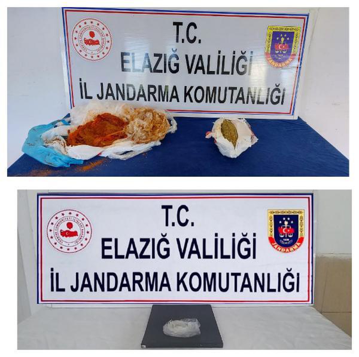 Salça kutusu ve kahve poşetinden esrar çıktı