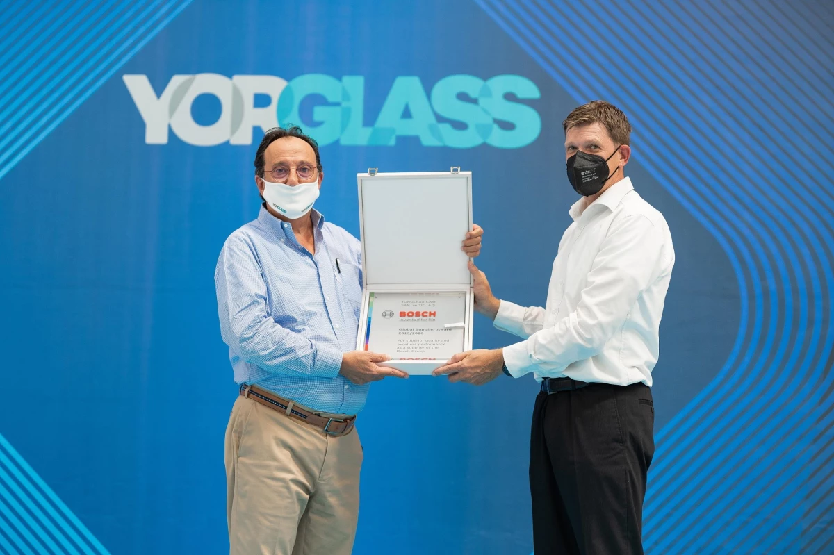 Yorglass\'a Bosch\'tan 2021 Global Tedarikçi Ödülü