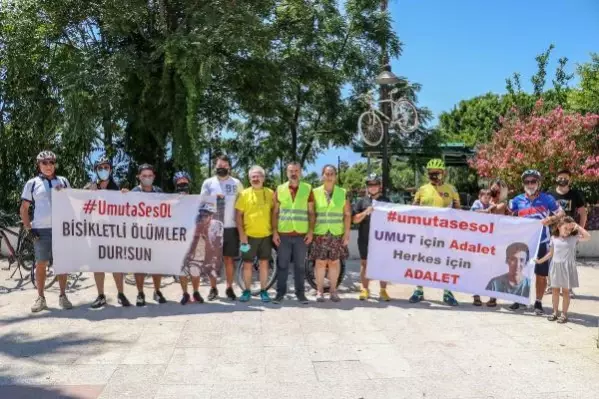 ALKOLLÜ SÜRÜCÜNÜN ÇARPTIĞI UMUT'UN AİLESİ ANTALYA'DA BİSİKLETLİLERLE BULUŞTU