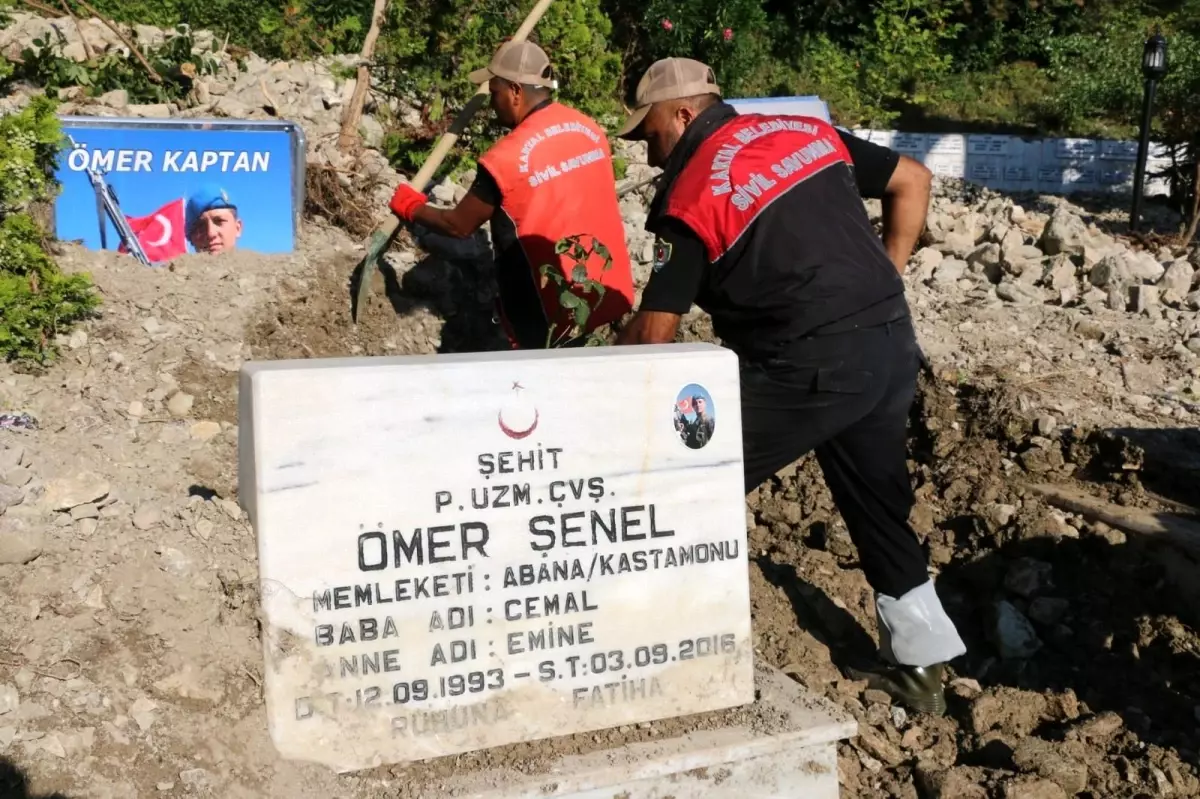 Son dakika yerel: Bozkurt\'ta toprak altında kalan şehitlik, yeniden gün yüzüne çıkarıldı