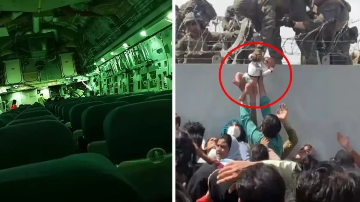 Eski İngiliz askeri paylaştı! Kabil\'den kalkan tahliye uçağında sadece birkaç kişi varmış