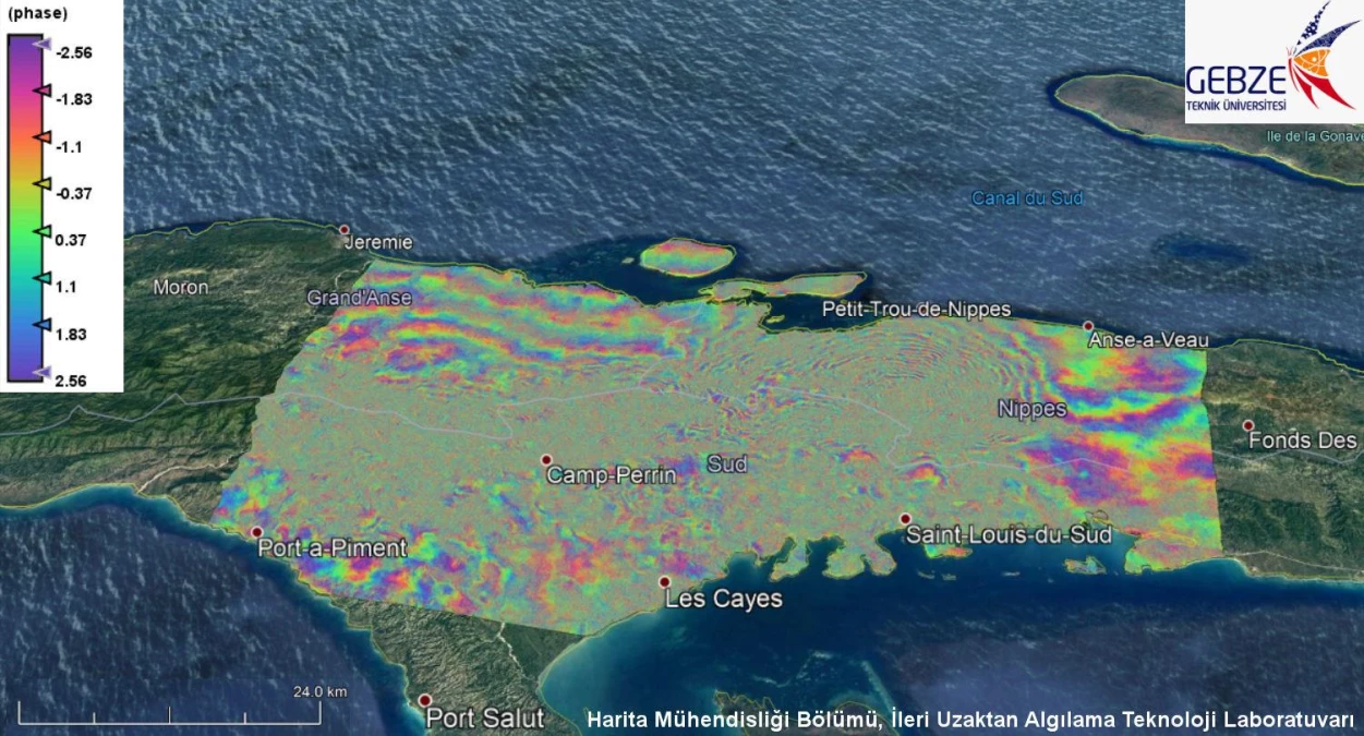 Haiti depreminin etkisi Gebze Teknik Üniversitesince haritalandırıldı Açıklaması