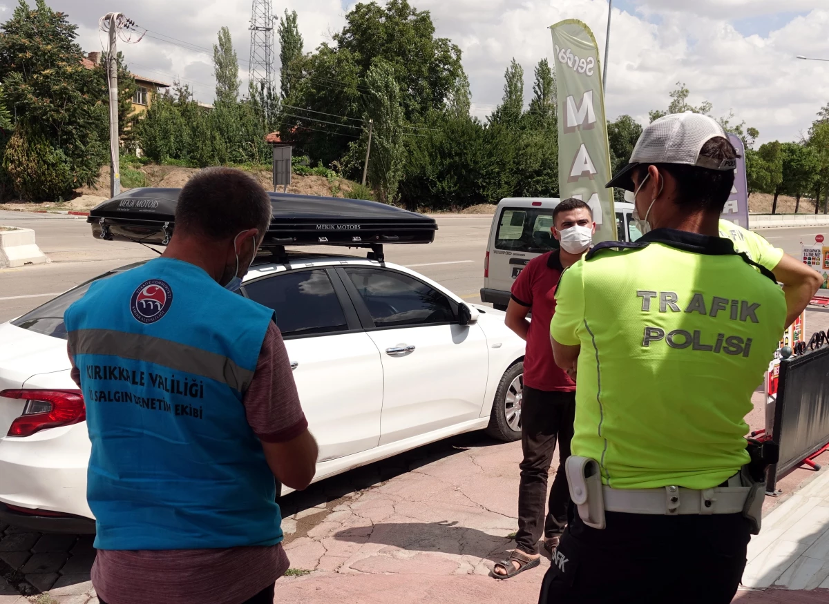 Kırıkkale\'de karantina ihlali yapan sürücü trafik denetiminde yakalandı