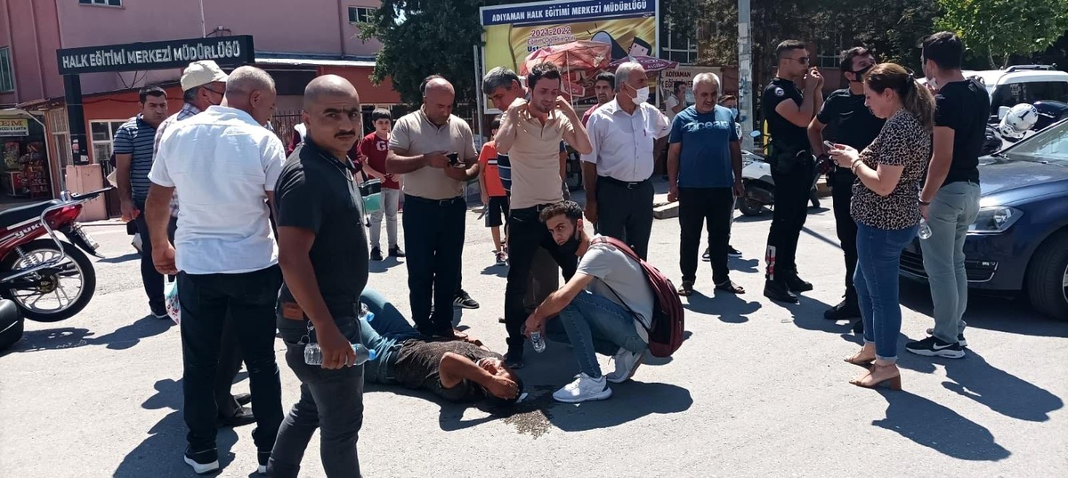 Otomobil ile motosiklet çarpıştı: 1 yaralı