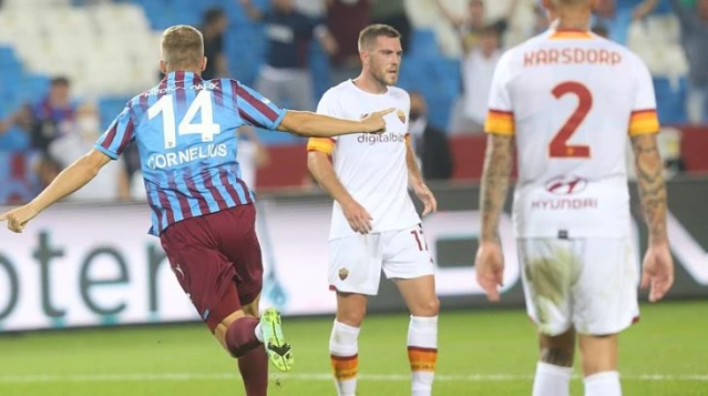 Trabzonspor'un yeni transferi Andreas Cornelius, 51 saniyede gol attı