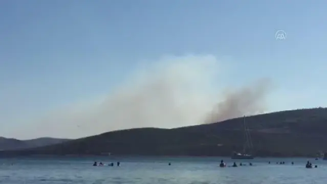 Son dakika haberleri... Urla'da makilik alanda yangın