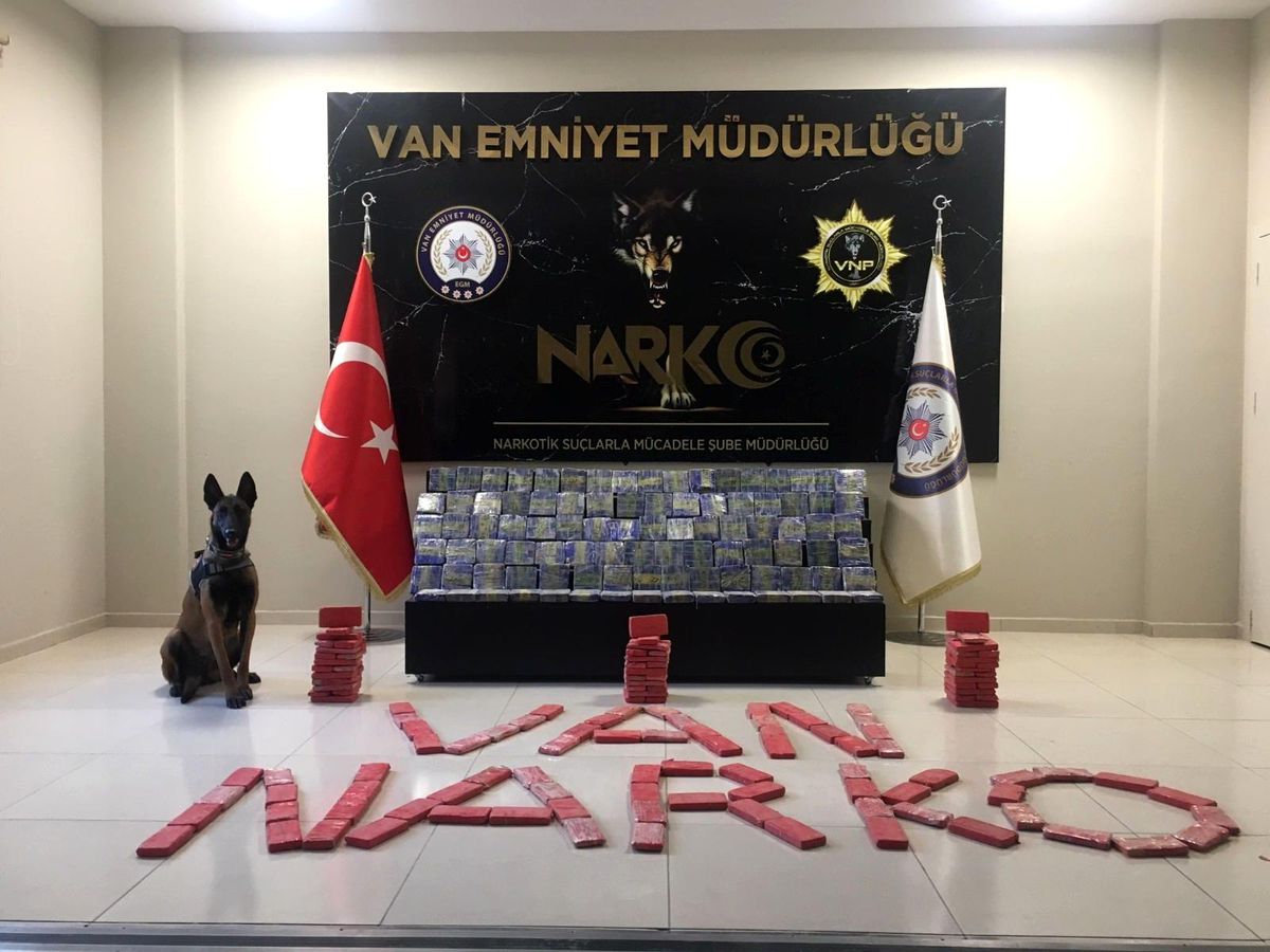 Van\'da 91 kilo 600 gram eroin ele geçirildi