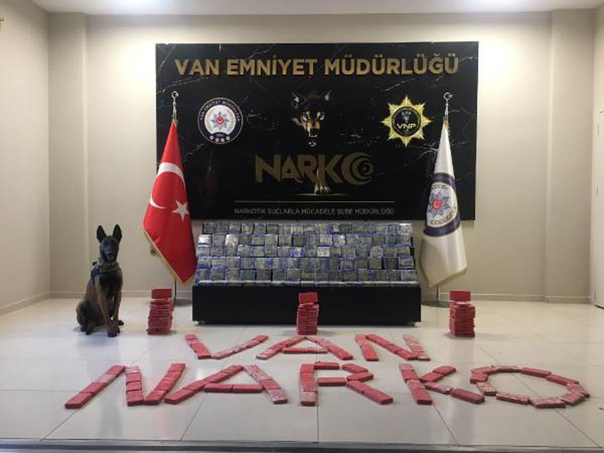 Van\'da bir araçta 91 kilo eroin ele geçirildi