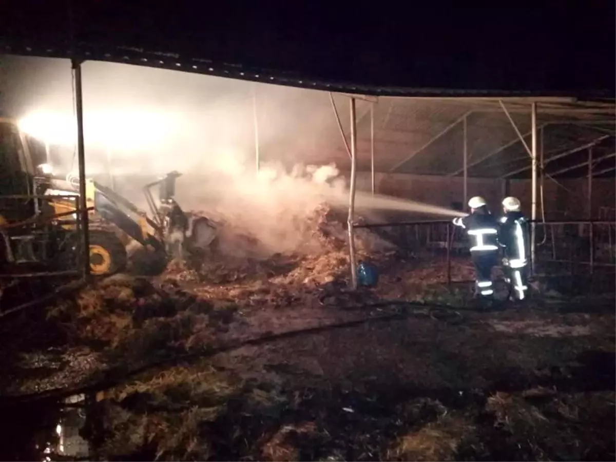 Biga\'da 3 bin adet saman balyası yanarak kül oldu