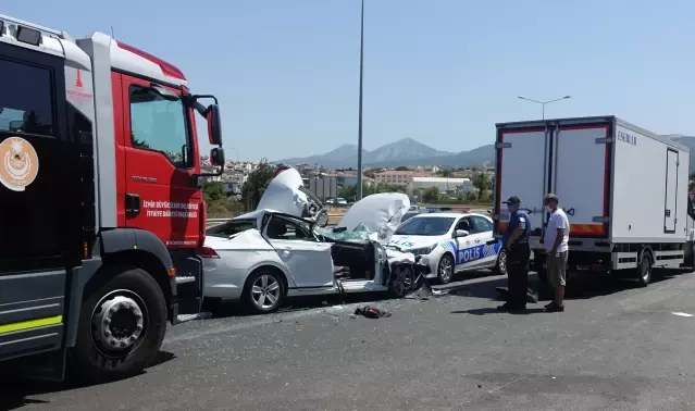 Otoyol çıkışında feci kaza: 1 ölü, 1 yaralı