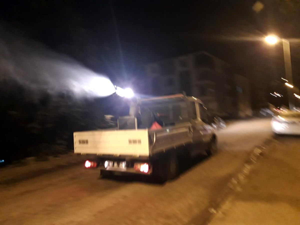 Kastamonu Belediyesi afet bölgelerinde ilaçlama çalışmalarına başladı