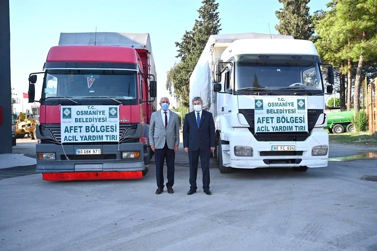 Osmaniye Belediyesi\'nden Sinop Ayancık\'a yardım eli