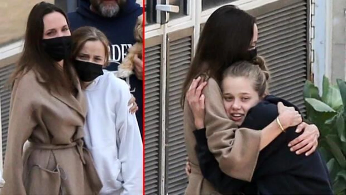 Kansere yakalanmamak için iki memesini de aldırmıştı: Angelina Jolie\'yi hastane kapısında çocukları böyle karşıladı