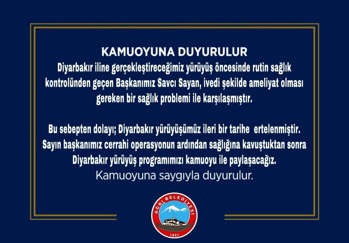 2 bin kişilik Diyarbakır yürüyüşü ertelendi