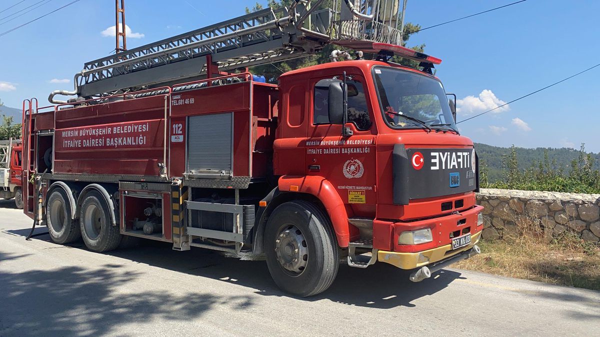 Çamlıyayla\'da çıkan orman yangını büyümeden söndürüldü