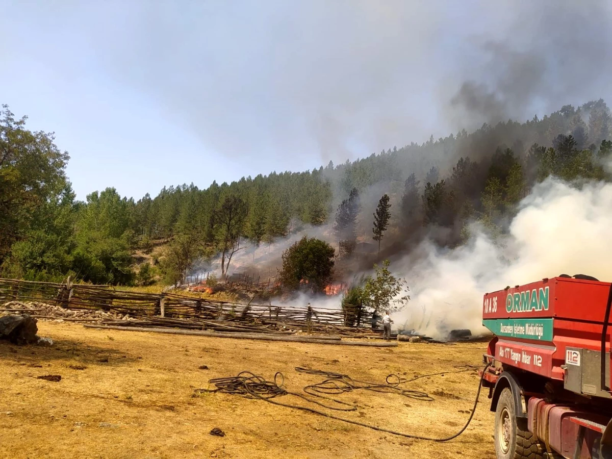 Dursunbey\'deki orman yangını kontrol altına alındı