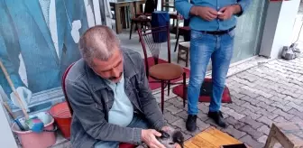 Karganın hayrete düşüren dostluğu! Her gün kahvehaneye gelip yiyeceğini alıyor