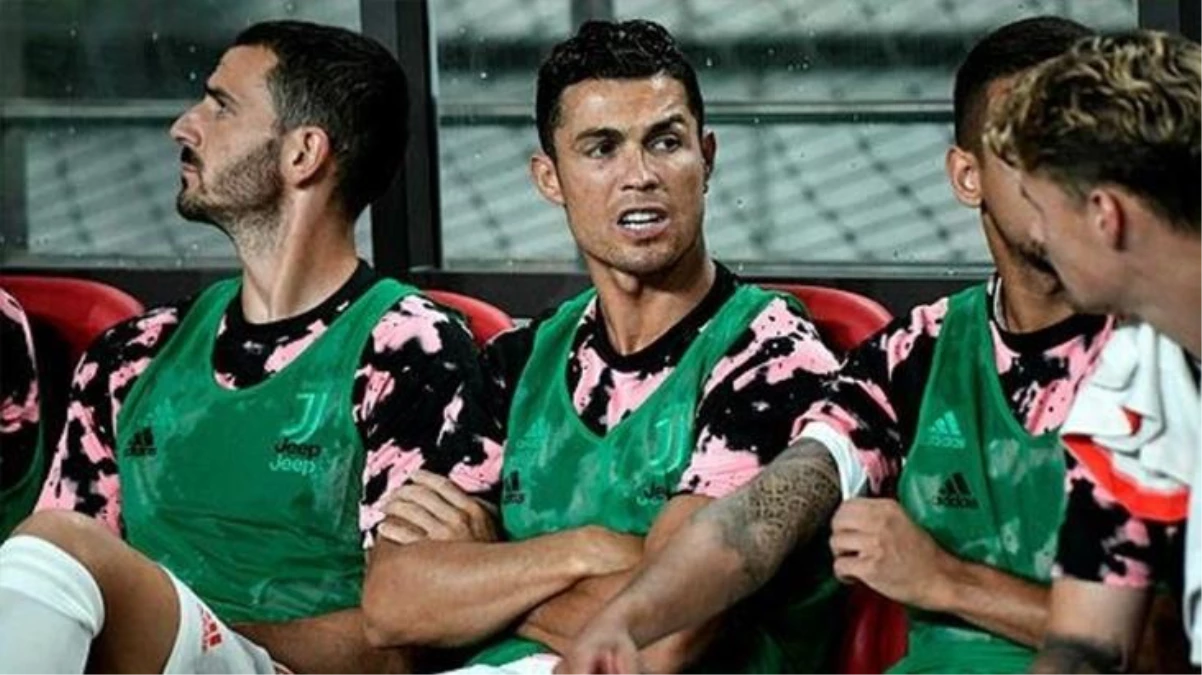 Juventus\'ta büyük kriz patlak verdi! Ronaldo kendi isteğiyle maça yedek kulübesinde başladı