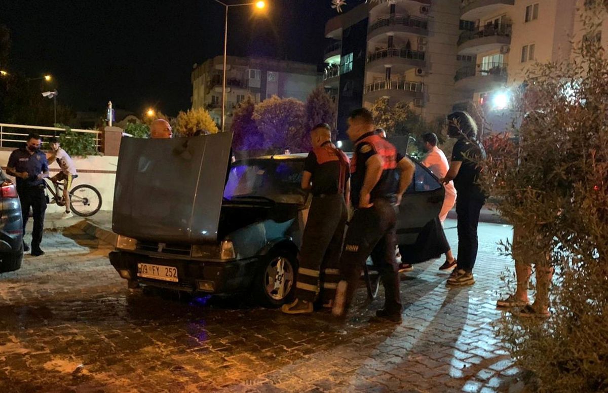 Son dakika haberi | Seyir halindeki otomobilde yangın çıktı
