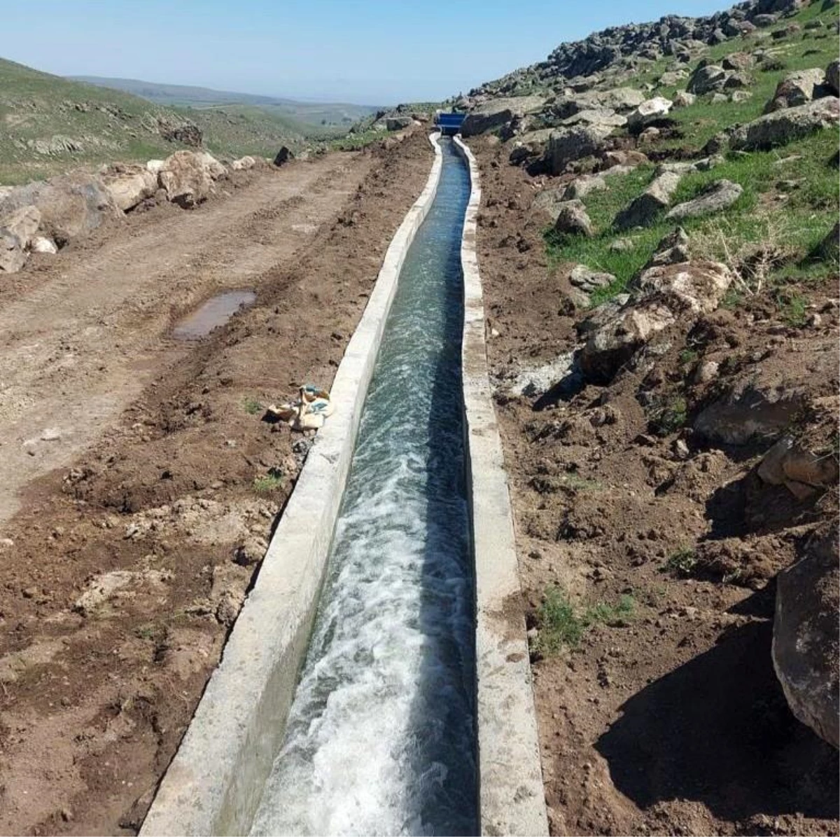 Tuzluca\'da ki köylerde sulama suyu tesis yapım projesi tamamlandı